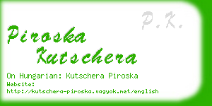 piroska kutschera business card